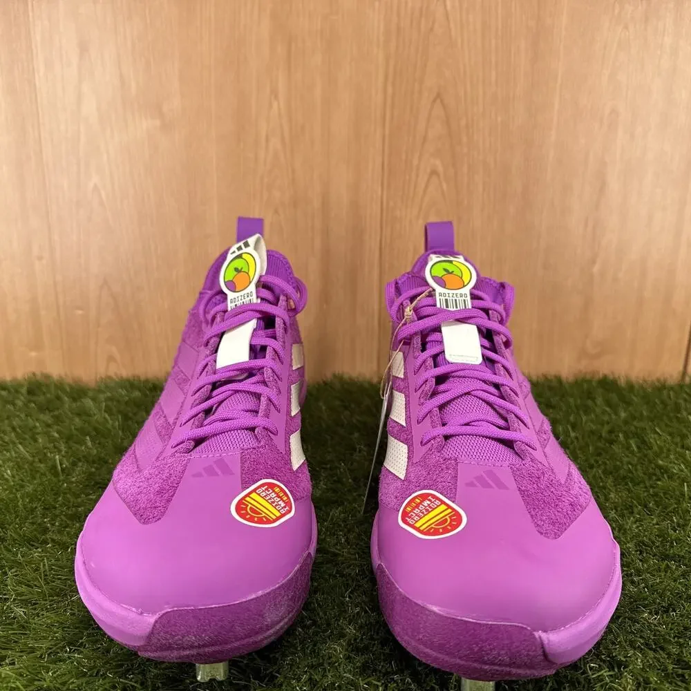 Adizero Impact Metal BSB Somos Purple Baseball Cleats JH9131 Men's Size 14